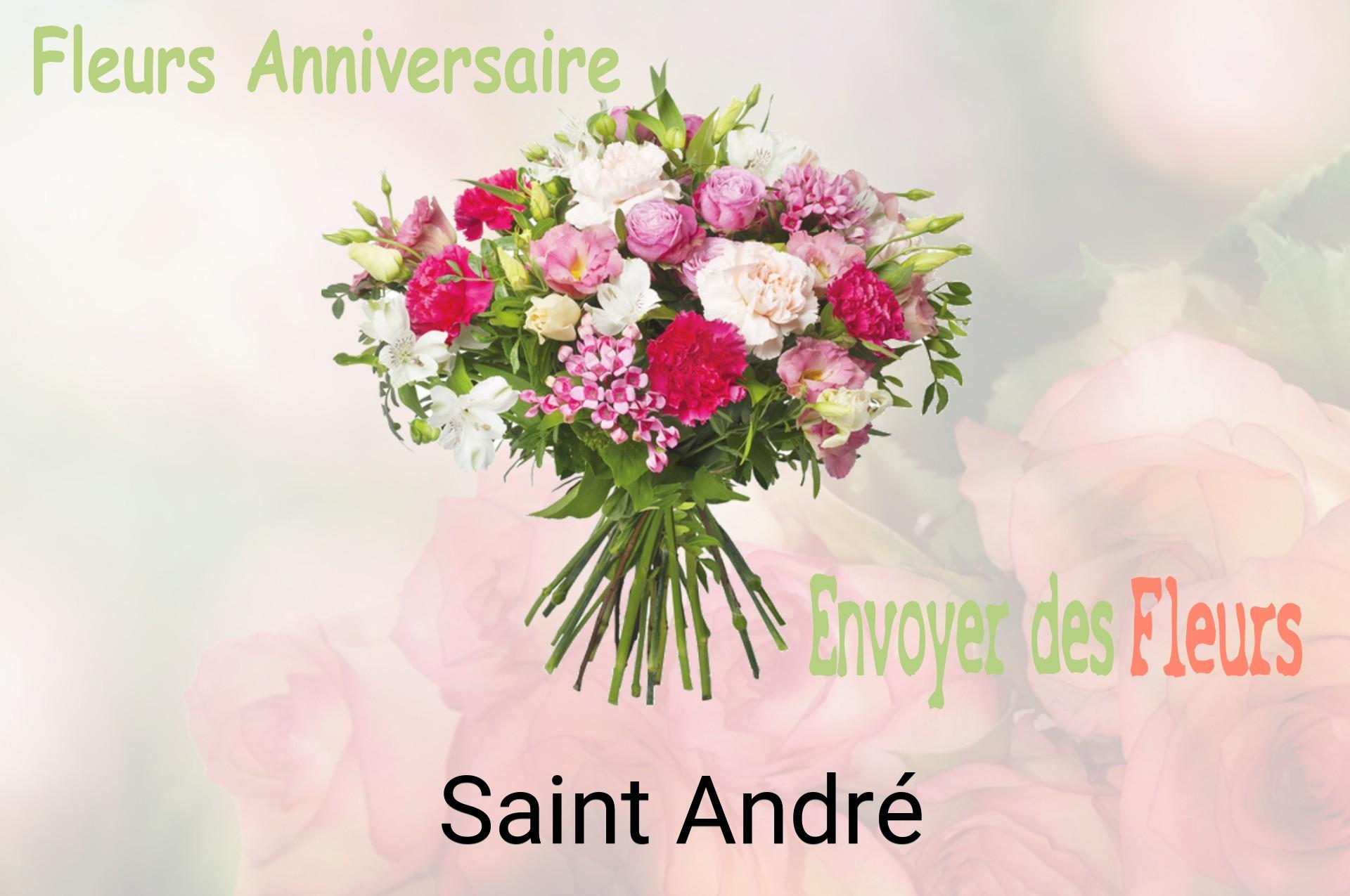 Bouquet de fleurs d’anniversaire livré à Saint-André