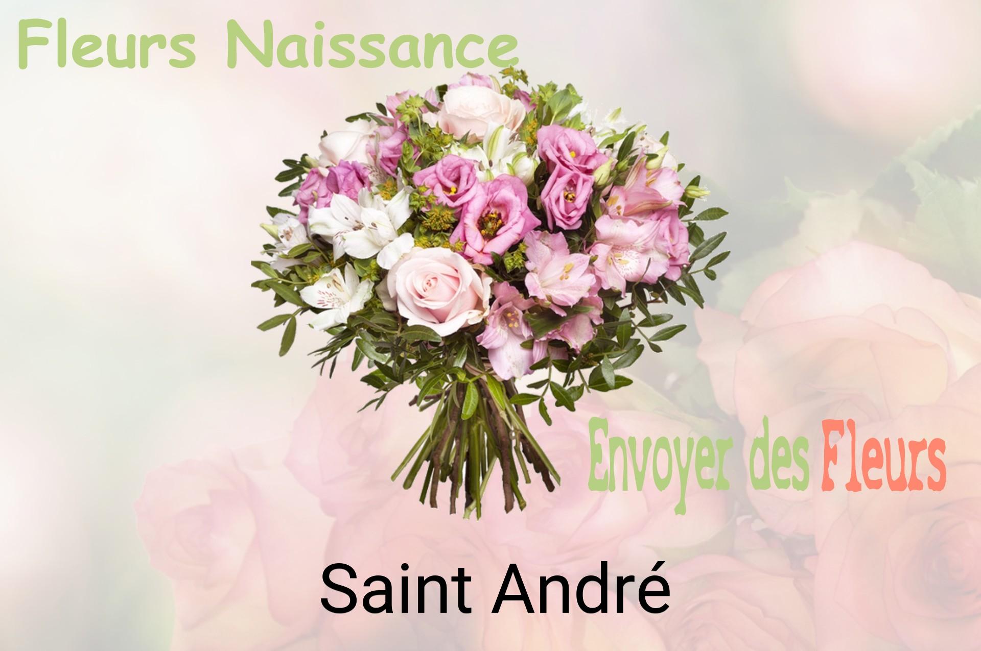 Bouquet de fleurs de naissance livré à Saint-André